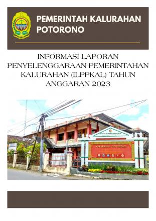 Informasi Laporan Penyelenggaraan Pemerintahan Kalurahan Tahun Anggaran 2023